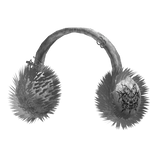 Grey Y2K Fluffy Earmuffs