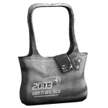 grey y2k handbag w/ flip phone