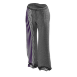 Grey/Purple Striped Lace Sweatpants