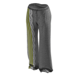 Grey/Yellow Striped Lace Sweatpants