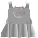 grow a garden overalls in white