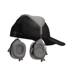 Grunge Backwards Cap and Shark Headphones Black