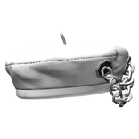 Grunge Beret w/ Big Chains in White