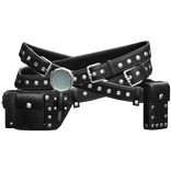 Grunge Black Waist Belts 3.0