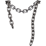 Grunge Dropped Silver Body Chain Horror Y2K [1.0]