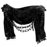 Grunge Emo Distressed Neck Scarf