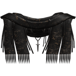 Grunge Emo Distressed Neck Scarf With Dagger