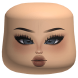 grunge girl makeup cheeks head