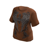 grunge gothic t-shirt brown