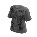 grunge gothic t-shirt gray