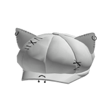 Grunge Kitty Gothic White Cap