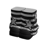 Grunge Platform Leg Warmers White