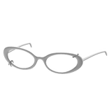 Grunge Punk White Glasses