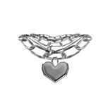 Grunge scene heart necklace 3.0