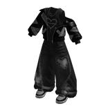 Grunge Street Baggy Pants (Grey)