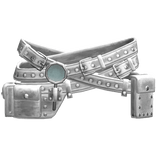 Grunge White Waist Belts 3.0