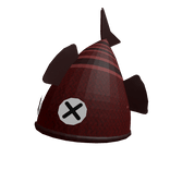 grunge y2k fish hat (red)