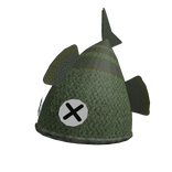 grunge y2k knitted fish beanie (green)