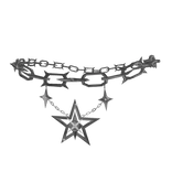 grunge y2k star spiked necklace 1.0