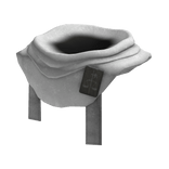 Guardsman's Shawl & Brooch (White)