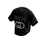 Guchi Morty Baggy Tshirt Black