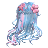 Gyaru Decora windy hair [Aquamarine]