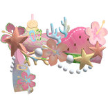 ♡ gyaru harajuku colourful tropical summer top