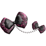 Gyaru hime gyal Sparkly double bows w Pearls