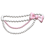 Gyaru Pearly Waist Chains Pink Bow Harajuku Cute