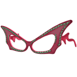 Gyaru Pink Glasses with Emeralds