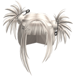 Gyaru Spikey Clipped Pigtails (Beige)