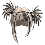 Gyaru Spikey Clipped Pigtails (Blonde and Black)