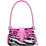  ♡ gyaru y2k zebra purse in black and pink