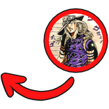 Gyro Zeppeli pointing meme circle