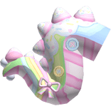 Colorful Kawaii Decora Dinosaur Tail in Pink