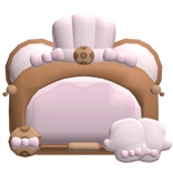Cute kawaii brown bakery oven
