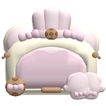 Cute kawaii brown bakery oven
