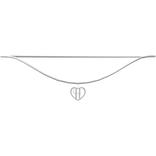 ♡ h heart initial necklace 1.0