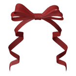 Hair Ribbon Bow Dark Red Satin Cutesy Dolly Pony