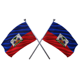 🇭🇹 Haiti Shoulder Double Flag