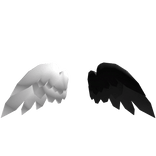 Half Black and White Waist Wings