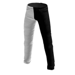 ❄ Half Black Half White Pants