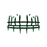 Half Crown Black & Green