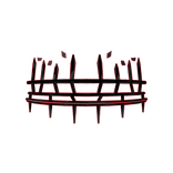 Half Crown Black & Red