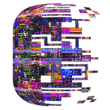 Half Face Glitched - VHS Glitch