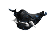 Half Mask Blue Oni