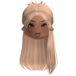 Half Up Blonde Hair w/ Makeup