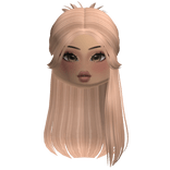 Half Up Blonde Hair w/ Makeup