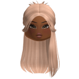 Half Up Blonde Hair w/ Makeup