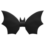 Halloween Bat Bow Tie - Black3